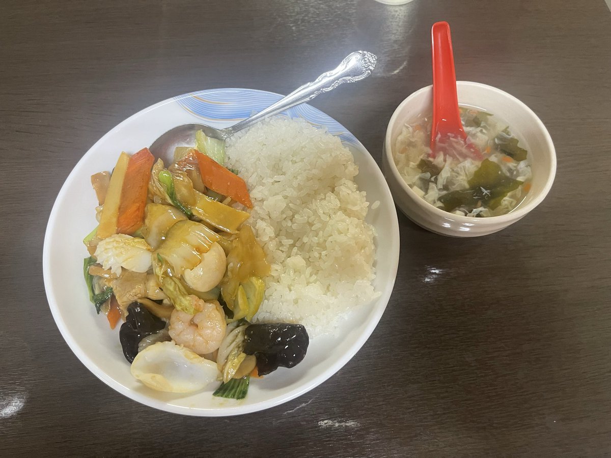 GunHdv's tweet photo. 夜飯は中華丼🤤 https://t.co/maPpokgZQJ