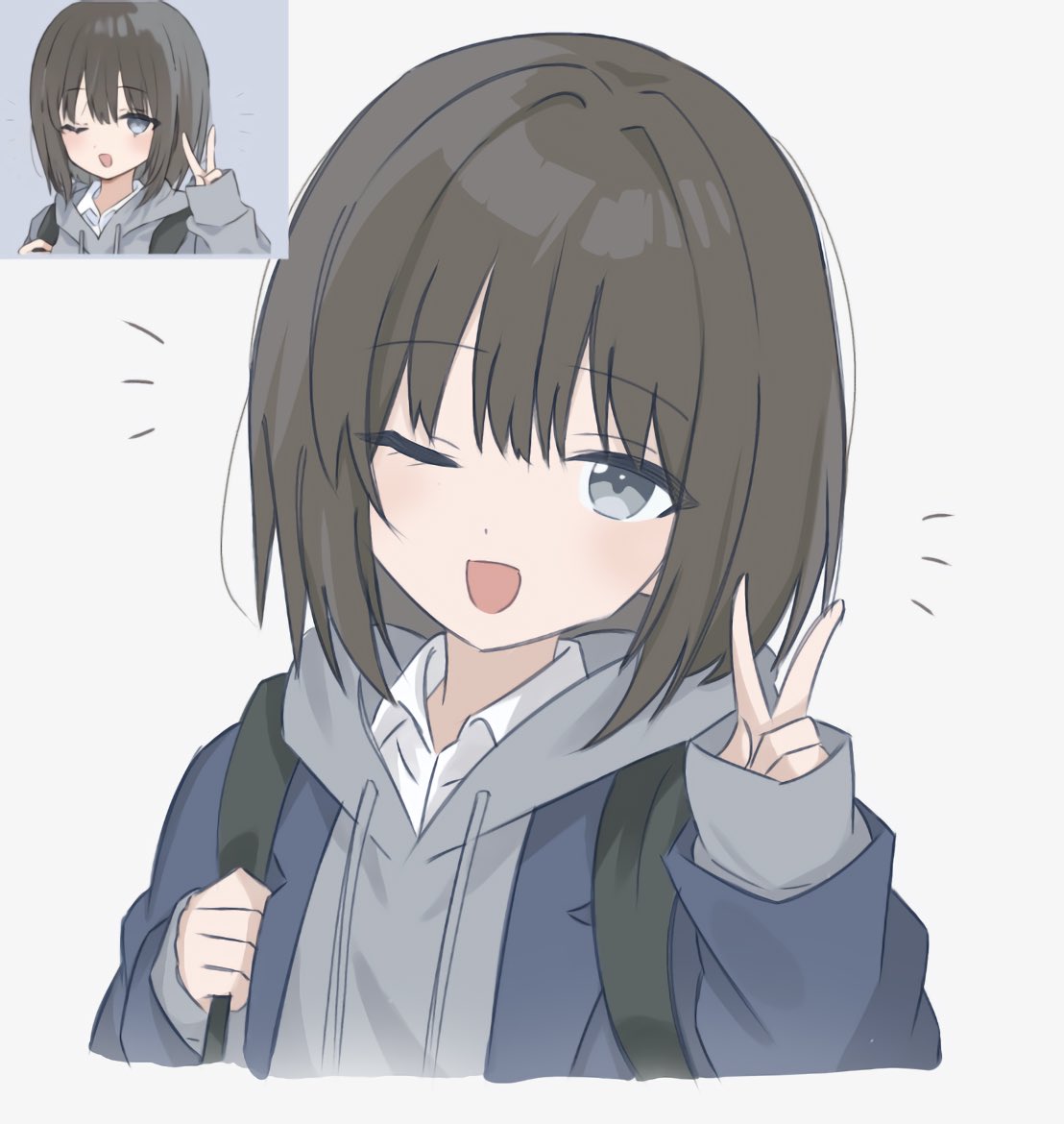 runa22_2's tweet photo. ボブヘアちゃん https://t.co/QIUYHi5Qwx