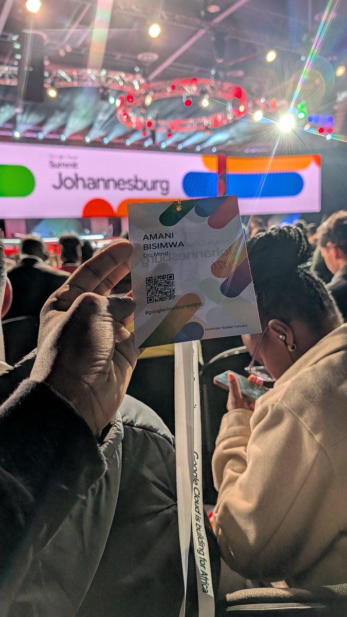 AmaniBisimwa4's tweet photo. Honored to attend the 1st #GoogleCloudSummit in Africa on July 1st in Johannesburg!
Joined 2,600+ innovators & developers under the theme "Building for Africa with Google Cloud".
Great talks & networking. Thanks @googledevs & @GoogleDevExpert for the invite!🚀
#TechInAfrica https://t.co/YmpjqhDDL0