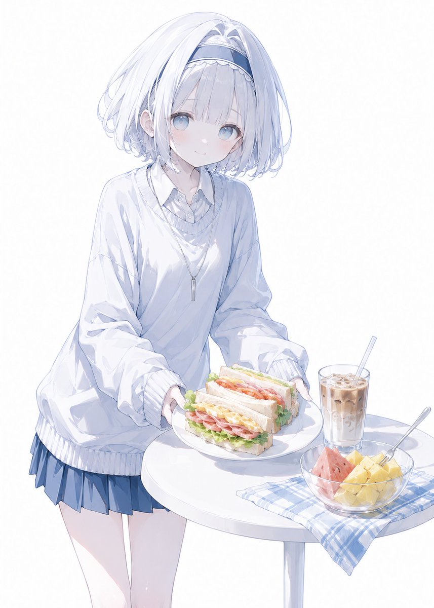 mashiro_nichijo's tweet photo. 「おはようございます、カフェ風を意識しました」
#真皎ちゃんの日常 https://t.co/c8rBruSIZz