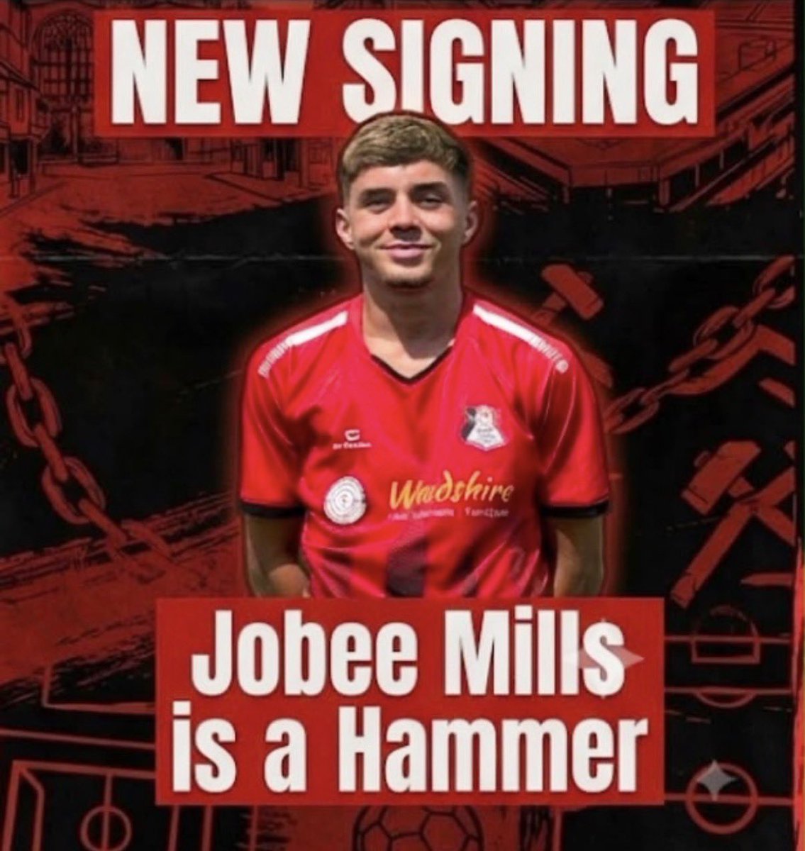 CradleyTown_FC's tweet photo. JOBEE IS A HAMMER! ⚒️

The gaffers are over the moon with this one!☝️

Jobee has really impressed in recent weeks and we can't wait to help him progress- he has a big future ahead of him!!!

#TheHammers #CradleyTownFC https://t.co/vduADl9rmZ