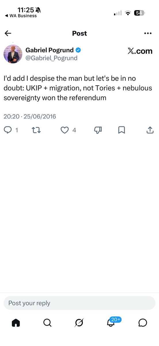 TiceRichard's tweet photo. Gabriel Pogrund confirming that he despises Nigel and thus assume also all around him …. https://t.co/dglaQPhPjq
