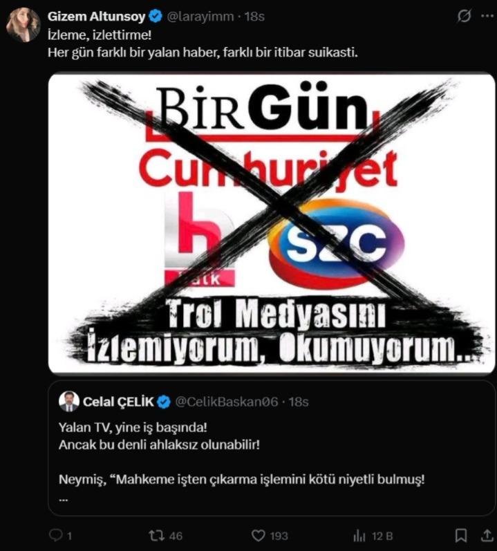 yigitcanonal7's tweet photo. AKP'li vatandaşlar, muhalif medyayı boykot etmeye başladı. https://t.co/72A93BEcFk