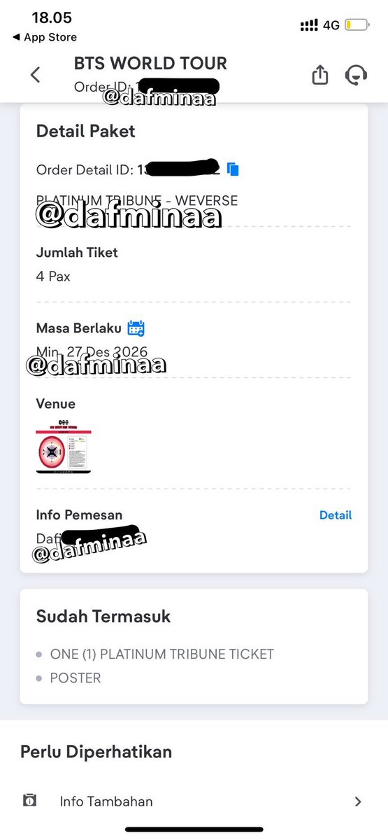 kennicks_2003's tweet photo. Want to sell / looking for buyer 
BTS 방탄소년단 
Arirang in Jakarta 

💺 Platinum Tribune (Weverse Presale)
🗓️ Day 2 / December 27
🎫 Available 2 Tickets
🇮🇩 COD Jakarta Barat

accept local / foreigner 
paypal/wise/local bank ✅

wts wtb tiket bts arirang https://t.co/MF7ojDA39W