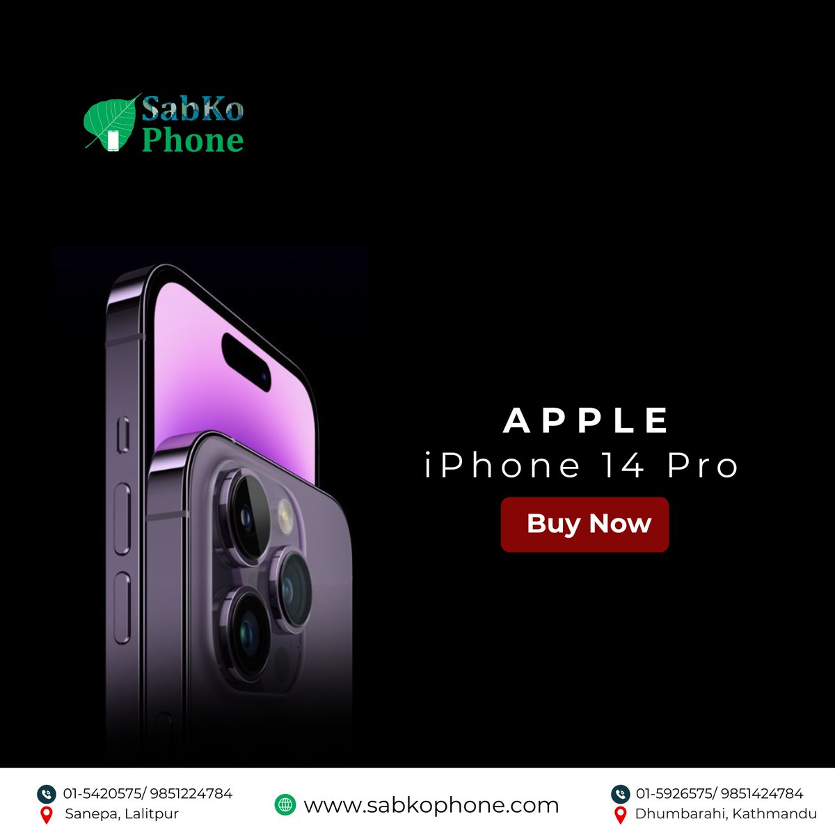 SabkoPhone's tweet photo. iPhone 14 Pro – Premium in Every Detail.
For more info: https://t.co/2sN5r2JPmo
#sabkophone #refurbished #renewed #buy #iphone14pro https://t.co/EdxWXvkMno