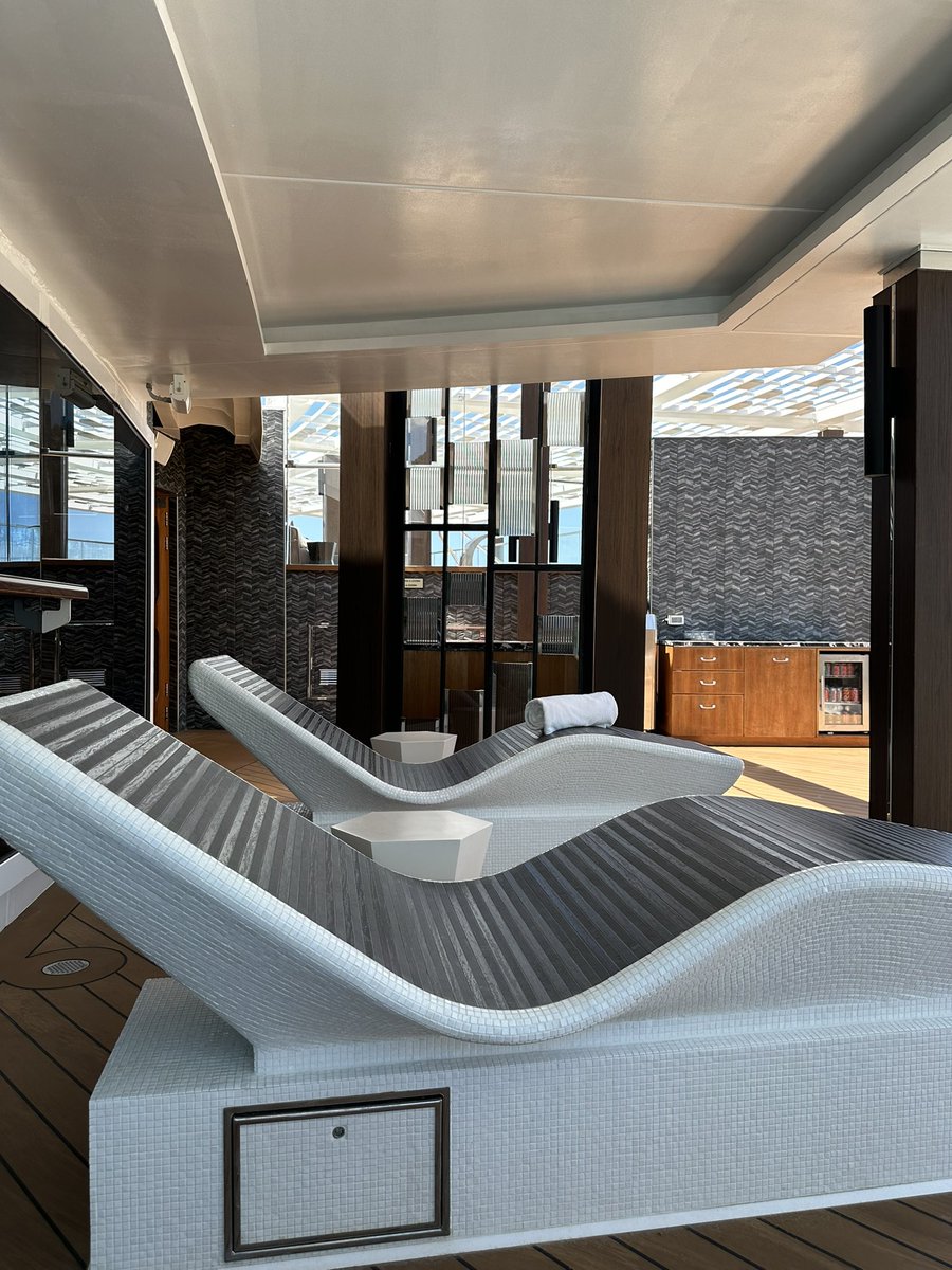 TCsarahbolton's tweet photo. Seems a little bit mad that the only way I can be in the shade on the Spa Terrace is to have to lie on the hot beds!
@OceaniaCruises #OceaniaAllura @TCworldwide @life_at_tc #TCExperience @CLIAEurope #CLIAMaster #Awardwinningcruiseagent #CruiseExpert #AdultOnly #LuxuryCruise https://t.co/v5zK6xIwut