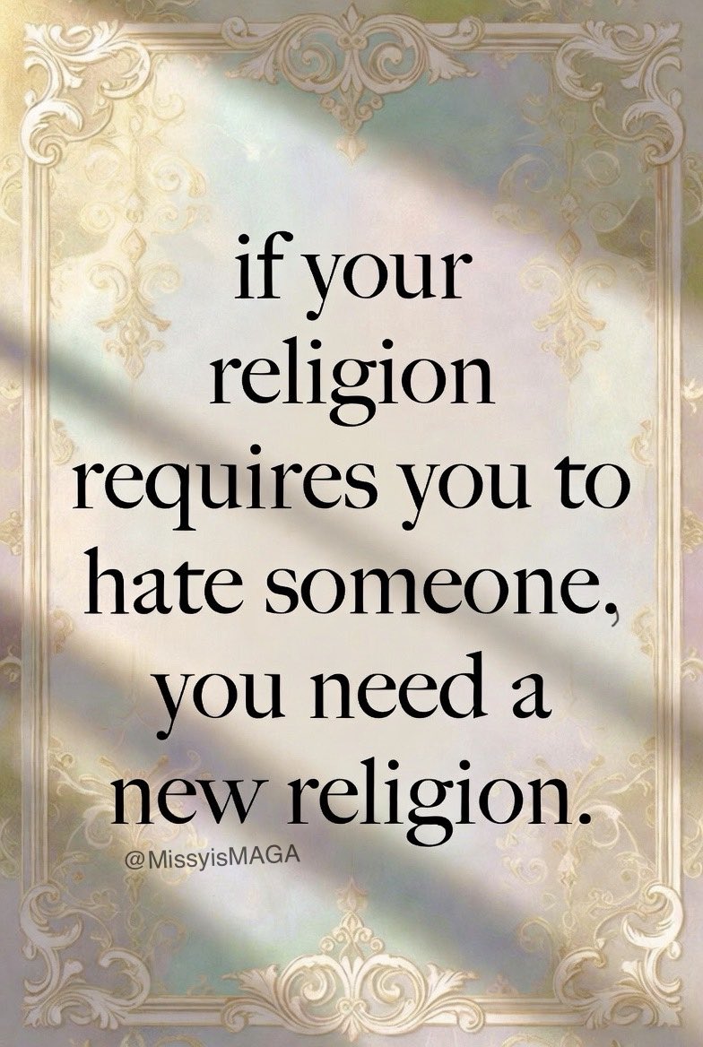 MissyIsMaga's tweet photo. We are not the same. I'm sick of people implying Christianity and Islam are the same (especially Tucker Carlson!)

Christianity’s founder taught ‘love your enemies’ and ‘turn the other cheek.’ Christians overwhelmingly reject violence in His name. Islam’s texts command jihad against non-believers, and polls show massive support for violence against infidels across Muslim populations. One promotes peace, the other tolerates terror. 

WE ARE NOT THE SAME