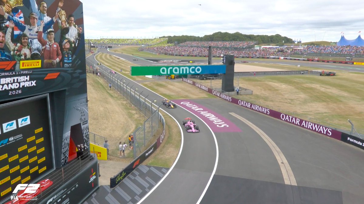Formula2's tweet photo. LAP 7 / 29 

The top four of Kush Maini, Nikola Tsolov, Alex Dunne and Rafael Câmara are all in for the Hard Tyre 🛞

Also pitting are; Ritomo Miyata, Roman Bilinski, Nico Varrone, Sebastian Montoya and Emerson Fittipaldi

The top four come out as they come in

#F2 #BritishGP https://t.co/fnF0Mb2Dpe