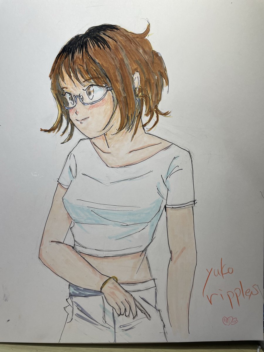 yuko_ripples's tweet photo. ももちん🍑完成‼️
髪の色塗り失敗💦 https://t.co/HzRkxmGdAB