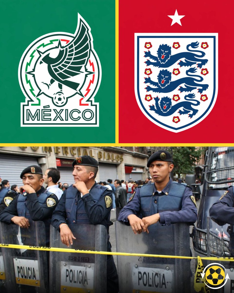 DeadlineDayLive's tweet photo. 🚨 Around 7,500 police officers will be deployed in and around the Azteca Stadium for England's World Cup last-16 clash with Mexico tonight amid concerns over the safety of supporters. 🏟️🚔🇲🇽

Authorities are set to oversee one of the biggest security operations of the tournament.

Mexico City has also enforced temporary dry laws (ley seca) for the day, which prohibits the sale of alcohol from supermarkets and convenience stores.

(Source: Sunday Telegraph)