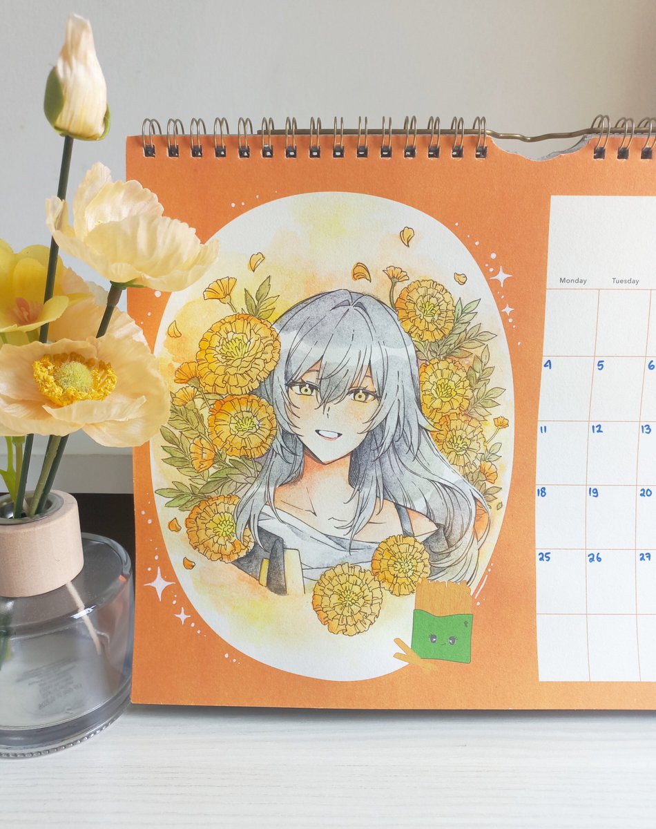 vinxin_'s tweet photo. Drawing HSR Characters on my calendar 🖌 
Real struggle to my rusty traditional art skill 

#HSR #HonkaiStarRail https://t.co/a6kEyP0rID