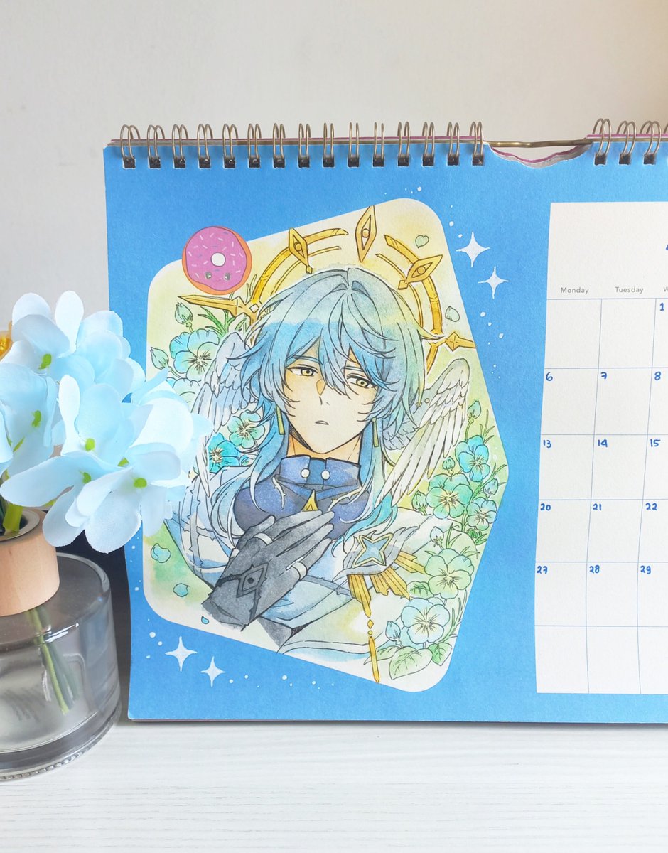 vinxin_'s tweet photo. Drawing HSR Characters on my calendar 🖌 
Real struggle to my rusty traditional art skill 

#HSR #HonkaiStarRail https://t.co/a6kEyP0rID