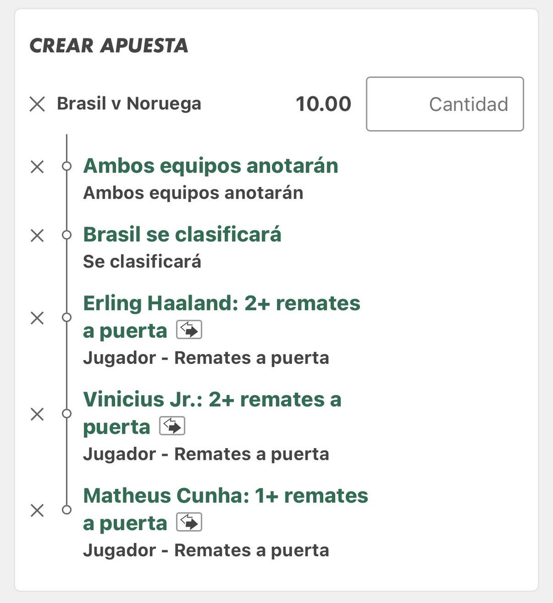 MastersAnalysis's tweet photo. MI APUESTA PARA EL BRASIL 🇧🇷 - NORUEGA 🇳🇴

🔥 Ambos marcan → Noruega lo ha
cumplido en 4/4 ✅ partidos del Mundial y en 10 de sus últimos 11 encuentros
🎯 Haaland 2+ TAP → 3/3 ✅ en este Mundial
🎯 Vinicius 2+ TAP → 3/4 ✅
en este Mundial
🎯 Cunha 1+ TAP → 3/3 ✅ como titular https://t.co/HodCW91Fps
