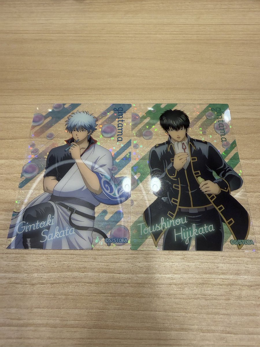 haechimachan's tweet photo. 銀魂 ホラグラムクリアカードコレクション しゃぼん玉 箔押し

譲 銀時 土方
求 神威

郵送、都内手渡しどちらでも◯ https://t.co/DjhKaG3X2S