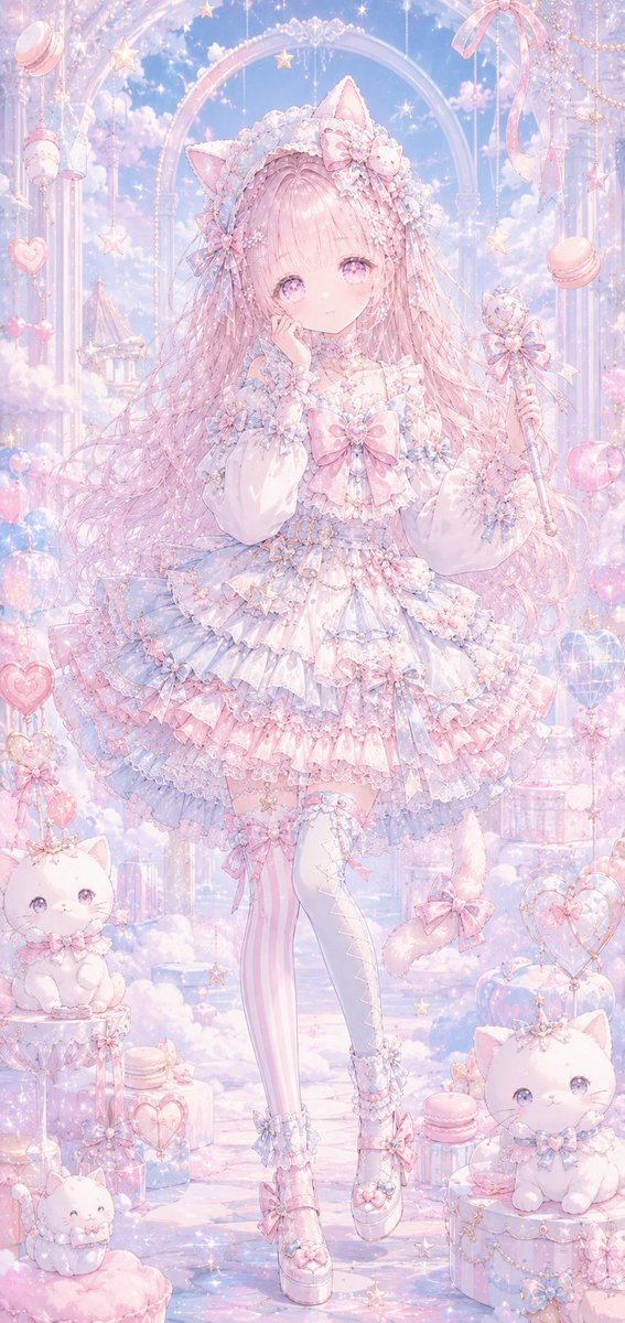 うさちゃん可愛いからプロンプトを借りましたー💕 ありがとうご