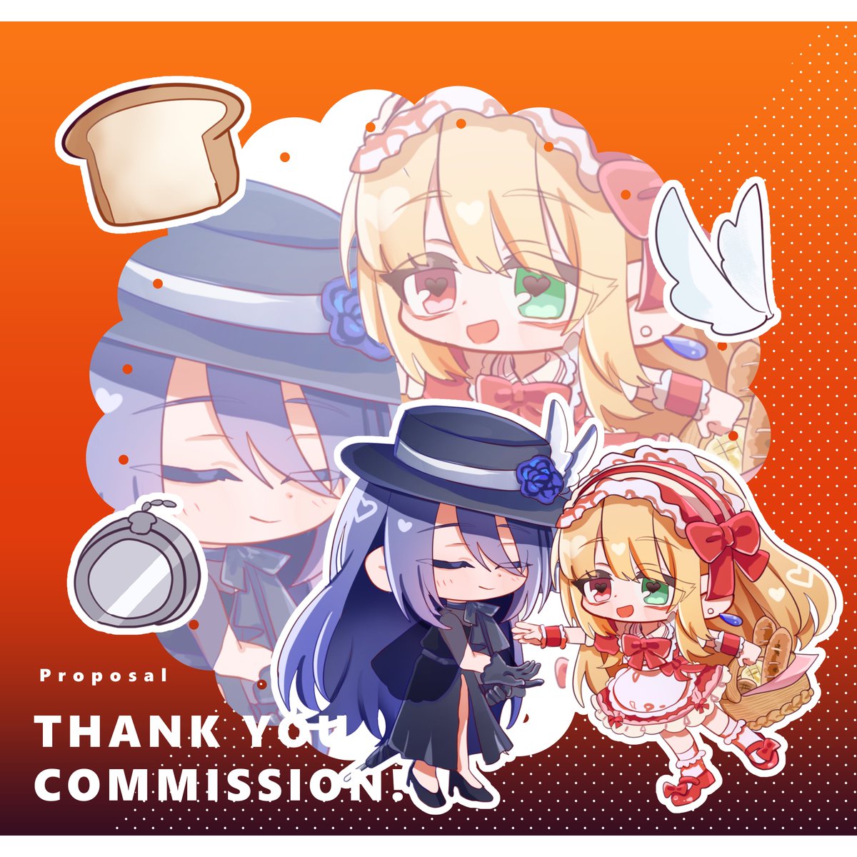 h_x_x_al's tweet photo. くに様に何パン自陣のSDイラストを描いて頂きました〜！！！！！！！！
SD特有のもちもちさがめちゃめちゃに可愛い！！ありがとうございました〜！！
両ロストの命たち────── https://t.co/W3cgM7M6DN