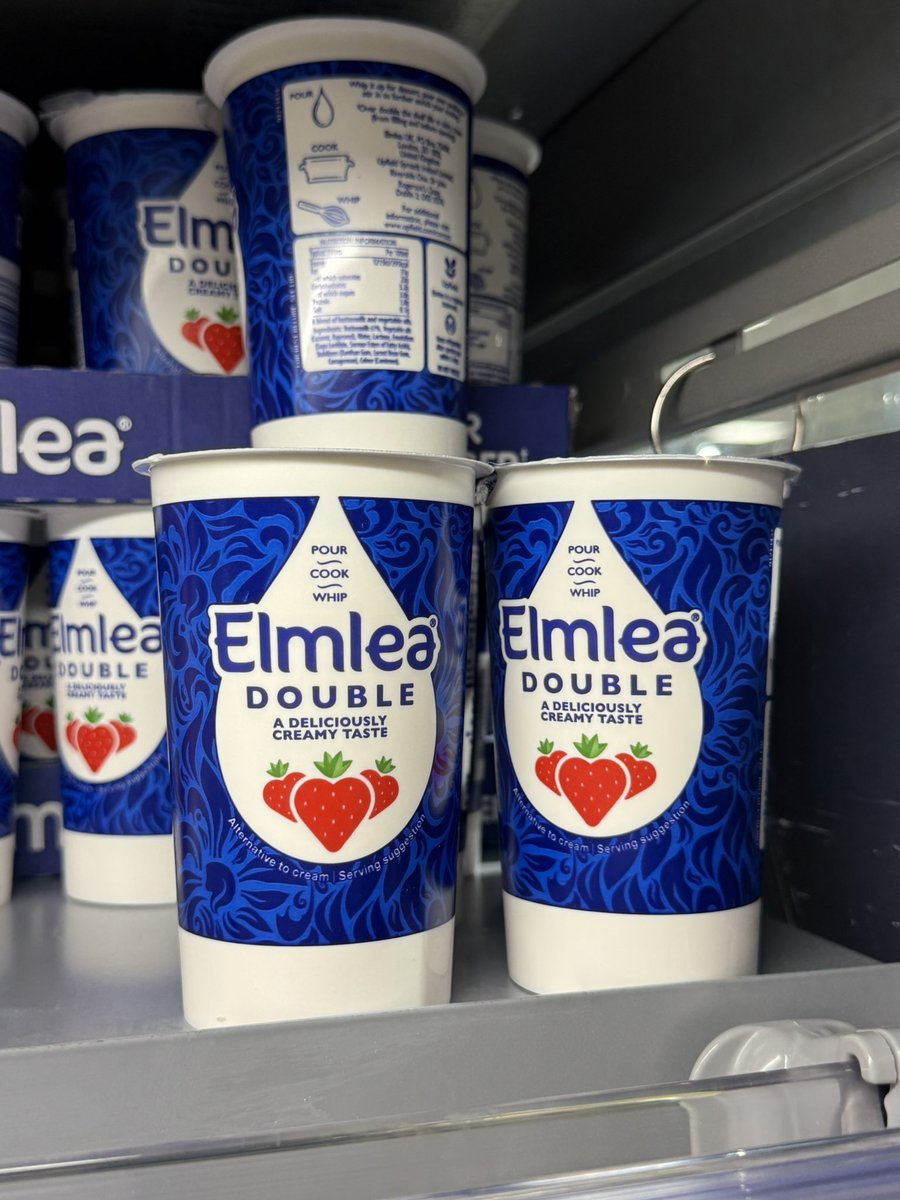 Emma_Sunnucks's tweet photo. Food labelling can be funny - almost thought this was double cream. https://t.co/E9LYknBIPS