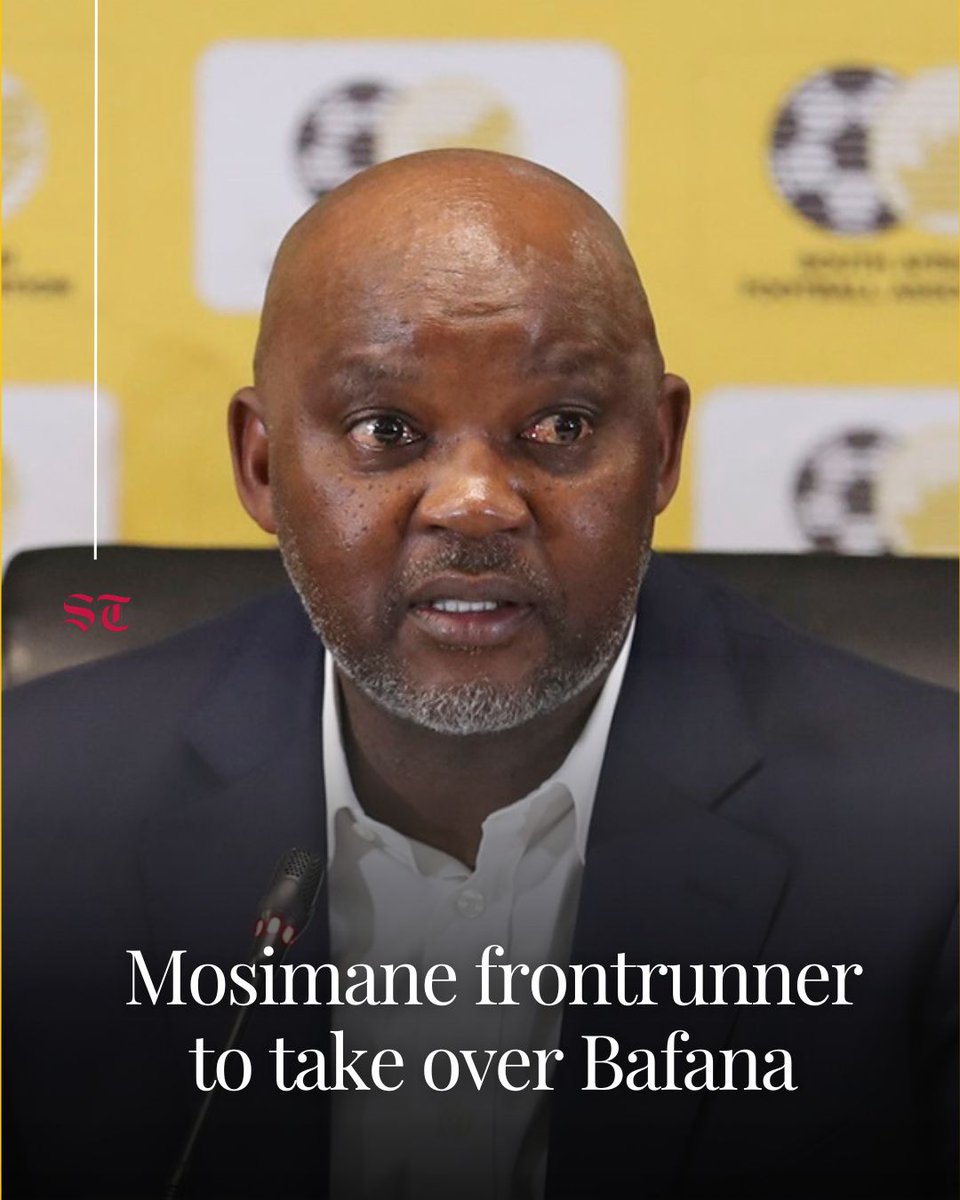 TimesLIVE's tweet photo. The Sunday Times can reveal that Mosimane gave the presentation to the football governing body’s technical committee chaired by Jack Maluleka at Safa House. During the session, Mosimane outlined his vision for Bafana in a plan that also includes the junior teams.

https://t.co/lnG4SSHkNW
