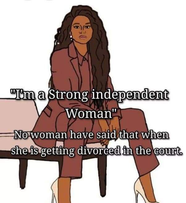 dnfiofkdn's tweet photo. I'm a Strong independent Woman https://t.co/v2PD7DQl44