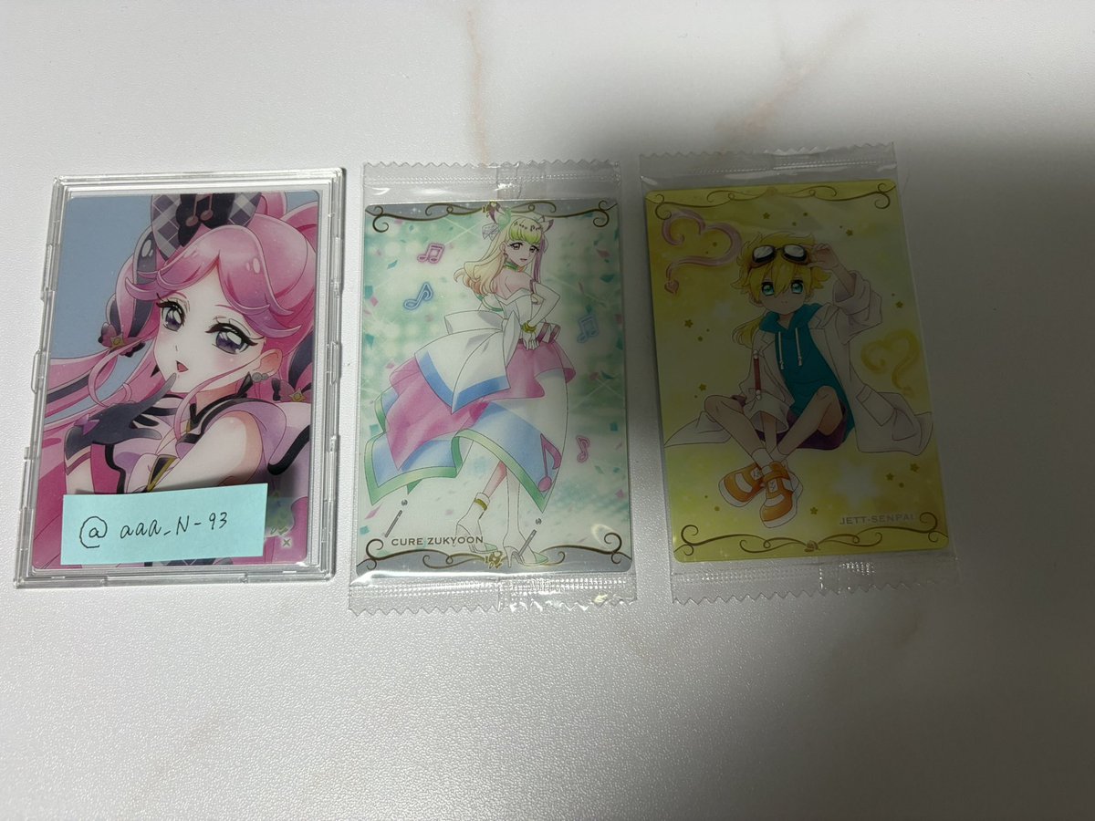 aaa_N_93's tweet photo. @krn428 検索より失礼致します。
こちら、ズキューンとジェット先輩所持しております。
アルカナシャドウとキュアアイドルと交換可能でしょうか？ https://t.co/qxfjvgDw8w