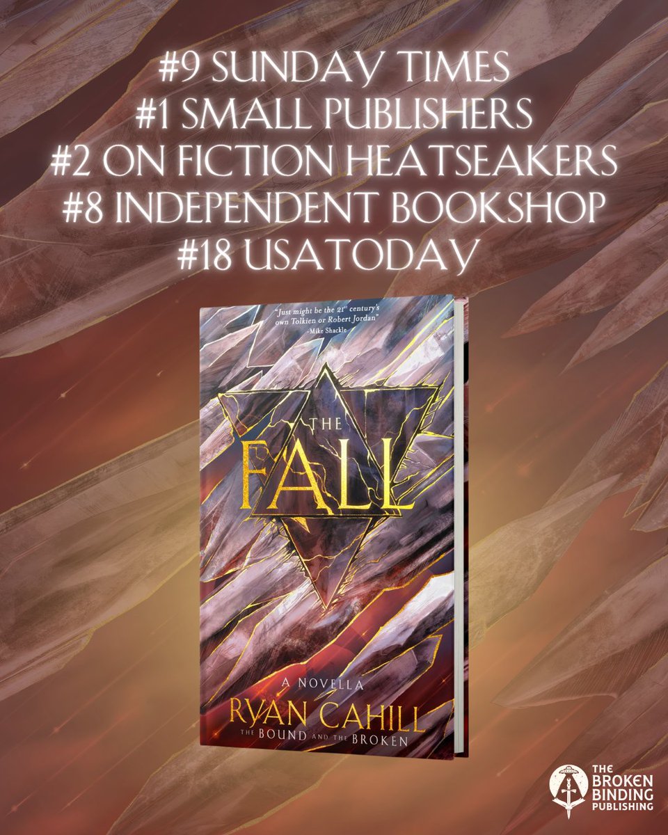 tbbpublishing's tweet photo. We are so pleased to share that The Fall by @RCahillAuthor is a #9 Sunday Times and #18 USA Today bestseller!
Thank you to all of our fantastic readers for your support! We are so thrilled with this news🥳 https://t.co/khkwP8BCYa