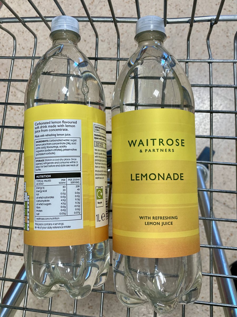 molmutius's tweet photo. As far as I am aware, this is now the only unadulterated classic clear lemonade you can now purchase in the United Kingdom of Great Britain and Northern Ireland.  

Thank you Waitrose!

#WeWantProperPop #DropTheSugarTax https://t.co/6YpvEfIxPO