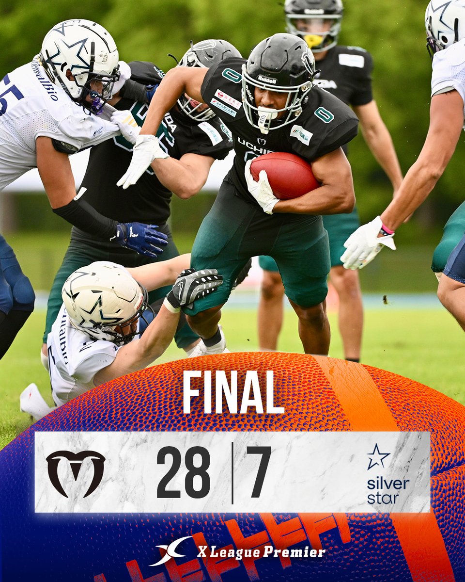 xl1996's tweet photo. 🏈GAME RESULT🏈

Xリーグプレミア 第4節
富士フイルム海老名ミネルヴァAFC 28-7 OrientalBioシルバースター
📍海老名運動公園陸上競技場

#アメフト
#Xリーグプレミア
#xleaguepremier https://t.co/UdnxkatZxu