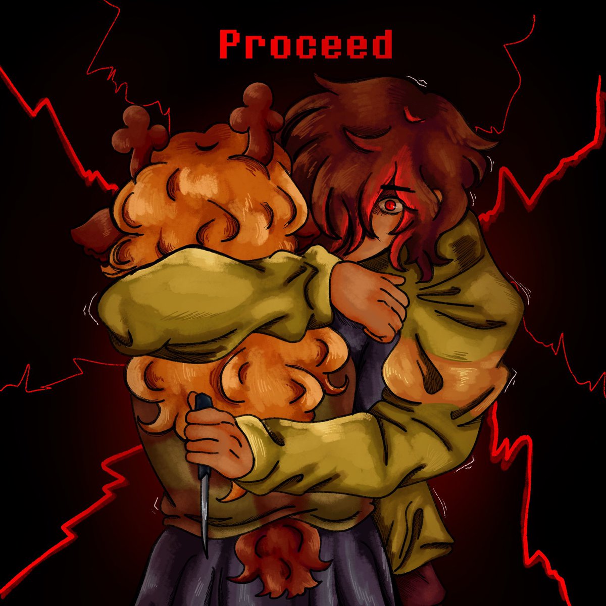 Rowdieartz's tweet photo. Proceed. #deltarune #kriselle https://t.co/qZHuc1ZmNe