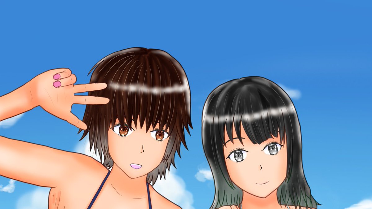 keiyu_factory's tweet photo. 2026　ビキニの日！ オリキャラ、友利優と北原しおりの水着です。
#ビキニの日 
https://t.co/LyGxn5CTW7 https://t.co/JBy9FetrFo