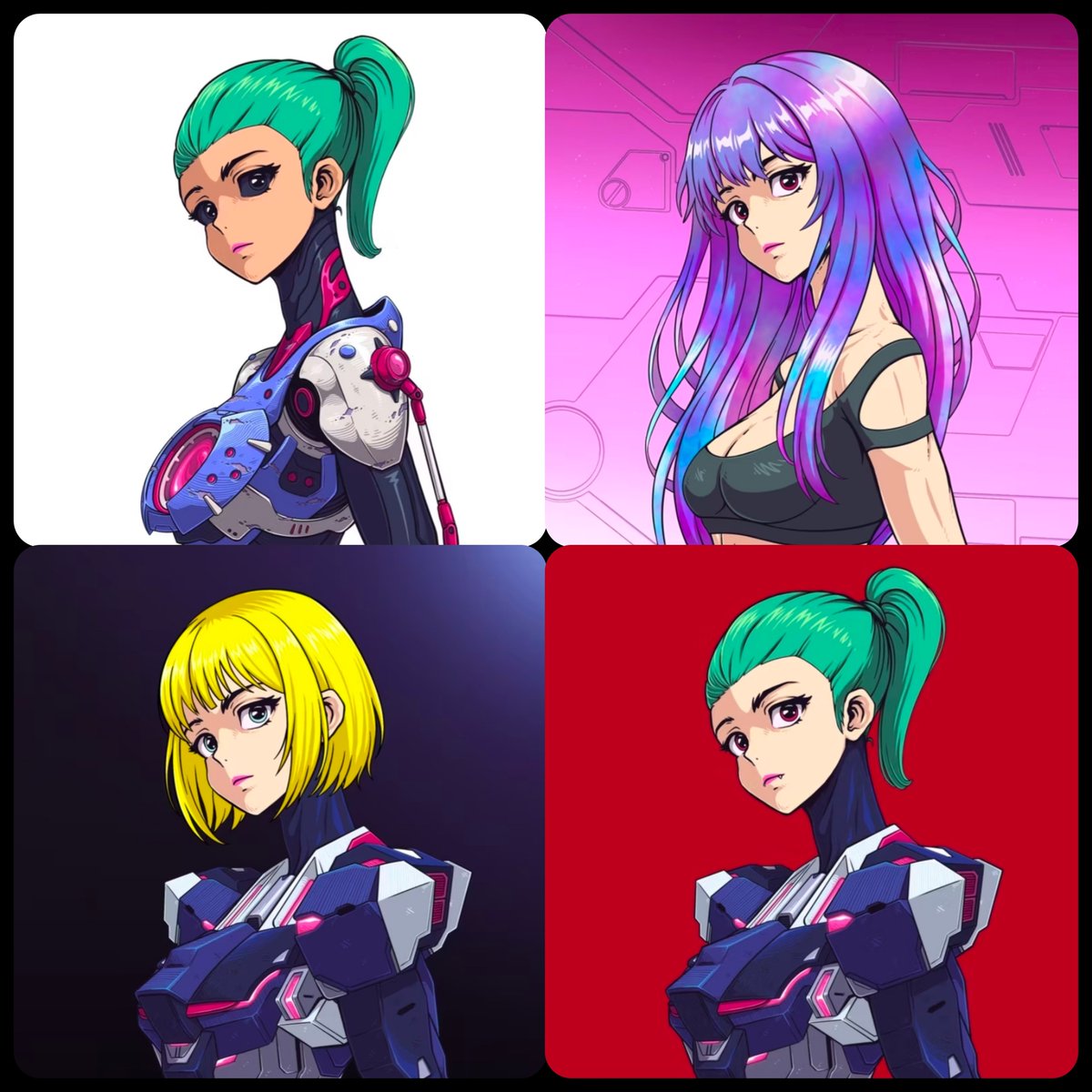 Tal_of_Noy's tweet photo. @Elevensonsol Couple of my favourites, artwork is fire! #waifus ❤️ https://t.co/3rJMQ6KweA