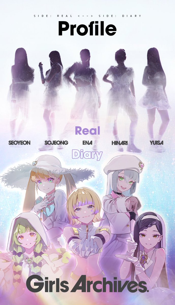 tuidhee's tweet photo. HYBE NEB &amp; INCS are collaborating to debut a Virtual 2D x Real Life Japanese-Korean Group ‘Girls Archives’ 💖

SOJEONG 🇰🇷 07.01.28 (Ex-PLEDIS?)
YUISA 🇯🇵 07.05.23 (Ex-R U Next?)
SEOYEON 🇰🇷 08.05.24 (Ex-R U Next?)
HINARI 🇯🇵 09.02.19 (Ex-Dream Academy)
ENA 🇯🇵 11.02.17 (Ex-R U Next?) https://t.co/BHkB32V1yQ