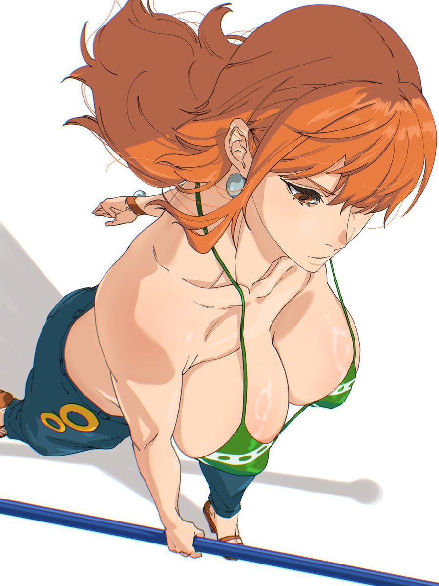 waifuonepiece's tweet photo. Nami’s beautiful 🧡 https://t.co/ZdYE8mLuzz