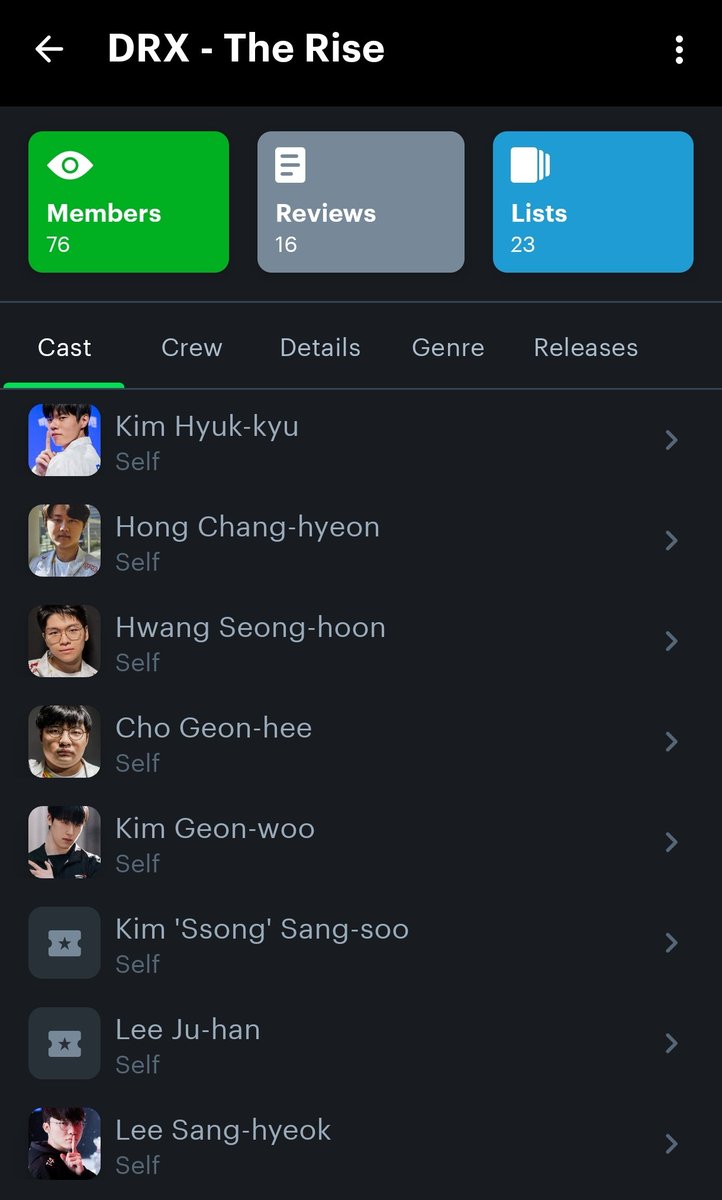 ascenchuu's tweet photo. Dear LoL Esports fans who are also cinephiles,

Did you know DRX: The Rise is available on letterboxd, with only 16 reviews? This is also the only movie listed for all members of DRX22... so far. :3 https://t.co/2dUp9M7fJB