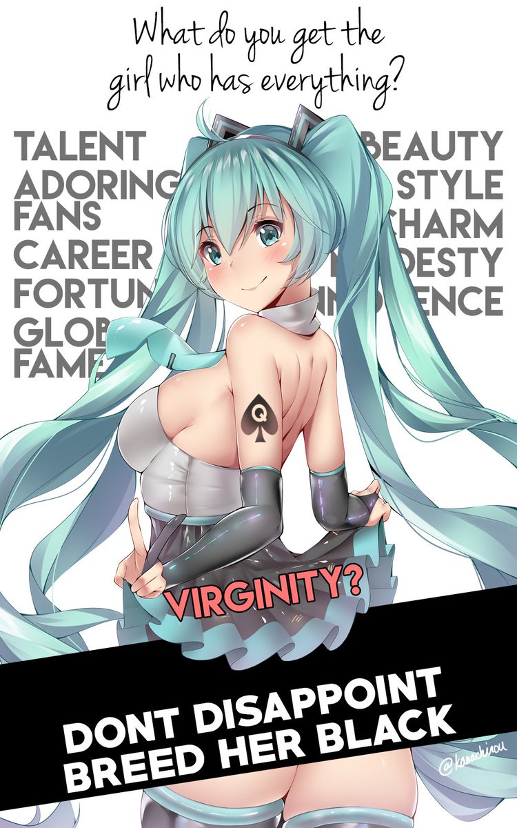 BlxckedMiku's tweet photo. You'd *never* want to disappoint Miku.. right~? 💙💙 https://t.co/bRIyVRAmYP
