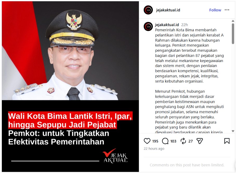 ardisatriawan's tweet photo. Biar efektif, saya lantik istri, ipar, dan sepupu saya.

Jadi semua ada di grup WA keluarga besar. https://t.co/jJN9HFQLU1
