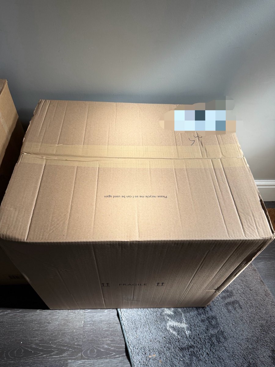 JakeHendy's tweet photo. Oooooh my white company order is here. I don’t remember ordering this much 🤔 https://t.co/PBePRKYgTt