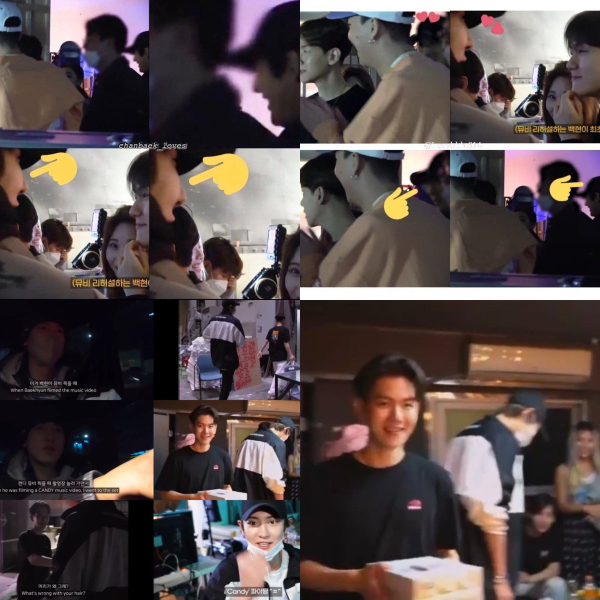 mechocola's tweet photo. แล้วชานแบคชิปเปอร์ ลือกันว่า 1 billion views ชีน้องแบ้กไม่ใช่แค่ไปเยี่ยมนะ แต่ไปรอรับเค้าที่กองถ่าย รับกลับบ้านไปถ่าย challenge candy ด้วยกัน

ส่วนกอง candy ก็นั้นแหละ ตอนเบื้องหลังเบลอหน้าพี่ชานยอลในซีนอื่นๆฉ่ำๆ ให้เหมือนว่า พี่ชานแว๊บมาแป๊ปเดียวพร้อมๆพี่จุน 

แต่ชิปเปอร์ก็สังเกตเห็น จนพี่ชานยอลมาเฉลยทีหลังใน nng ว่าผมไปพร้อมของกิน ซัพพอร์ตเธอจ๋าครับ ขับรถไปเอง แถมยัยน้องแบ้กยิ้มหน้าบานเลยละะ