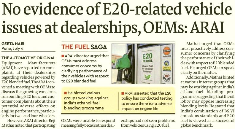 Revoltosa_'s tweet photo. What do you think about this? If you’ve tried ethanol-mixed petrol, tell me how it went. Any car trouble or totally fine? Let’s get real stories from folks who actually used it. 👇 #E20 #petrol #nitingadkari https://t.co/BCpg0EpVQA