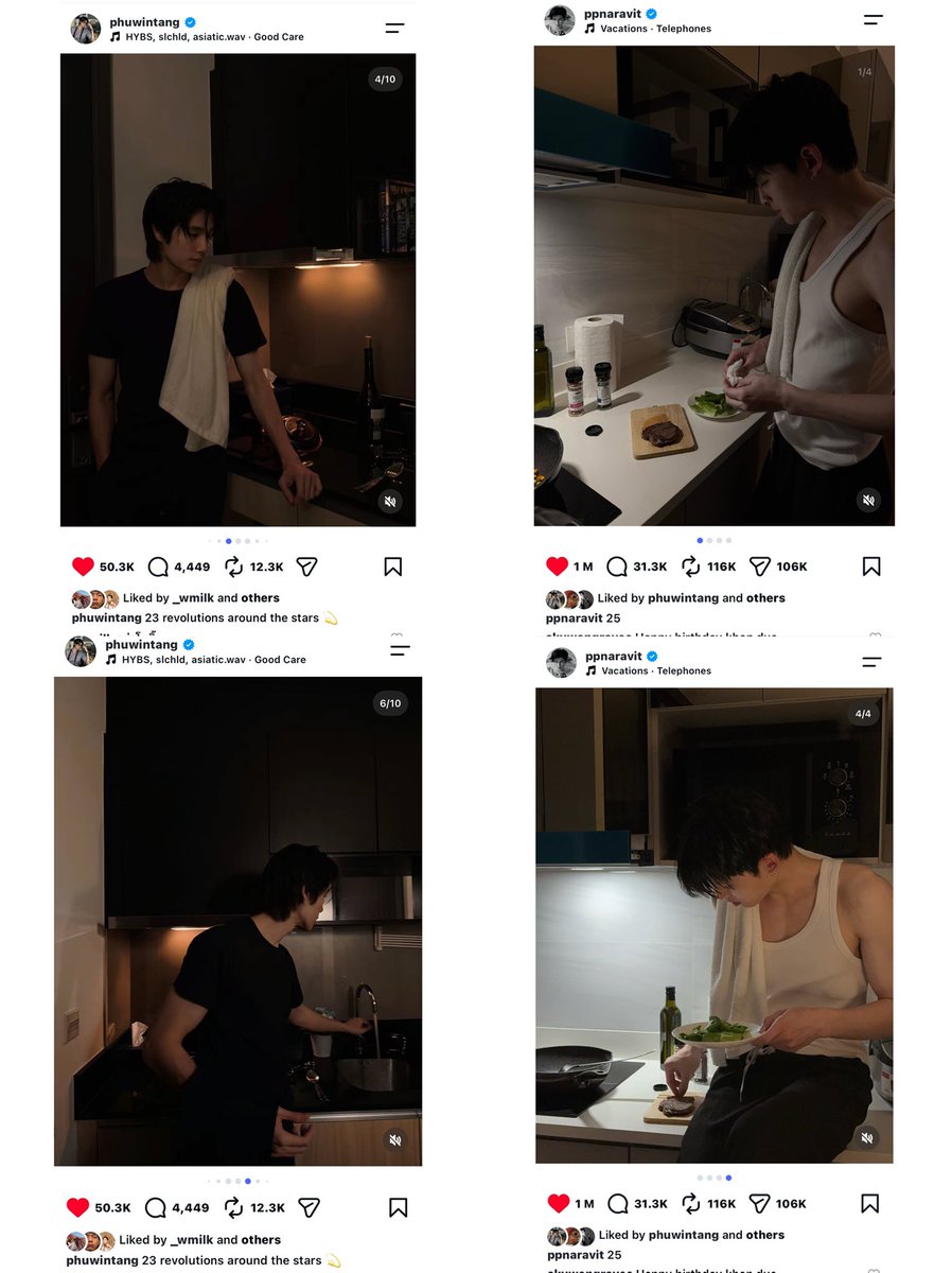 av1tangsa's tweet photo. they’re literally matching on EVERYTHING for their own birthday posts this year bros created that rumour themselves fr PONDPHUWIN DATING https://t.co/Bh6TyyrBXx