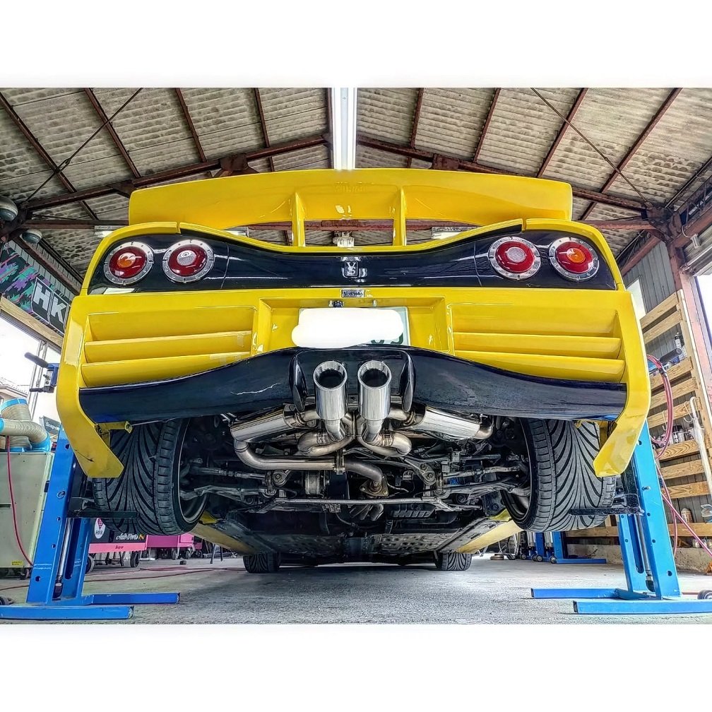 o0_pika_0o's tweet photo. 見覚えのある黄色いVeilsideが出てきた
ベース持ち込みの加工ワンオフマフラーが一番パワーが出そうだと思った(‘ω‘ )
https://t.co/j1E3MXR4cn https://t.co/In7cNMRwka