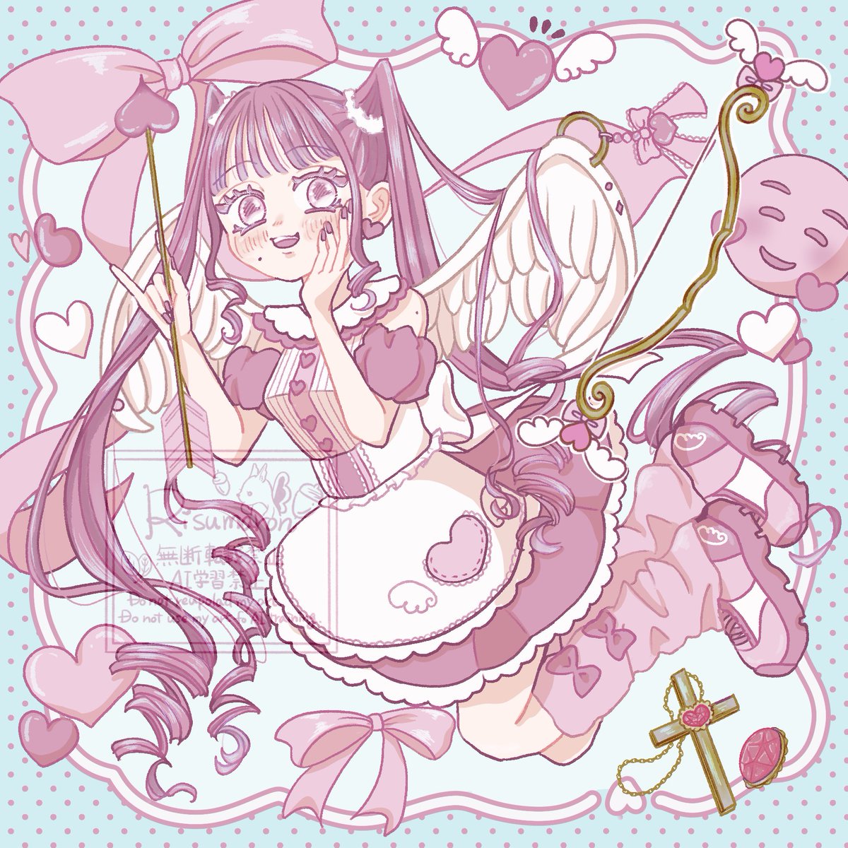 risumaron's tweet photo. 桃色天使🩷🪽

#illustration #イラスト https://t.co/9DGWdf2K4C