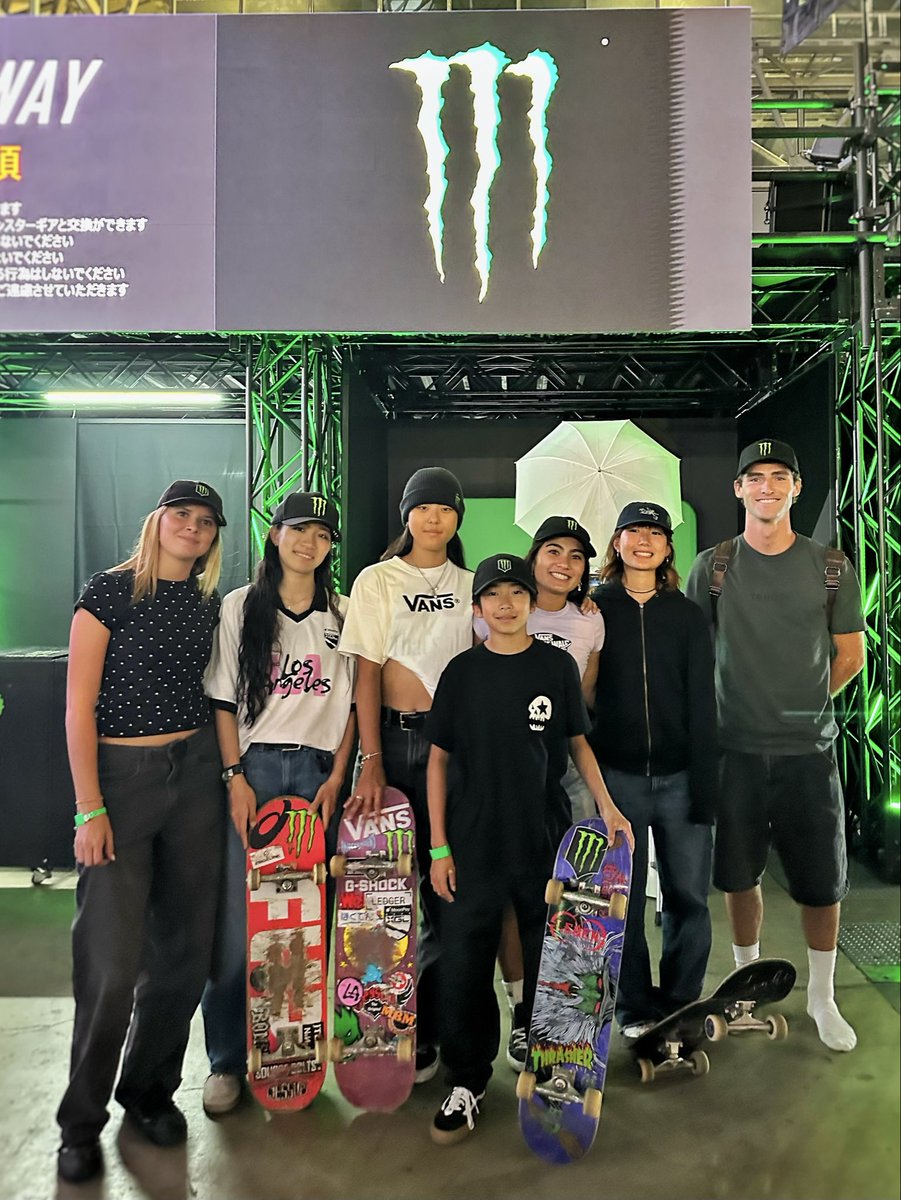 MonsterEnergyJP's tweet photo. X Games Chiba 2026 🔥

Thanks Monster Team ✌️💥
モンスターアスリート勢によるサイン会も大盛況の中終了🙌

来てくれたみんなもありがとう😎 https://t.co/8ChzUDYKhD