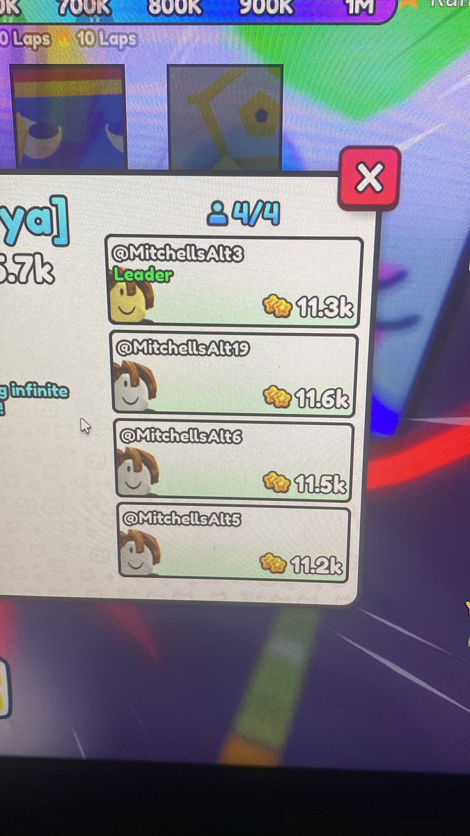 TitaniumWs's tweet photo. @CoderMitchell @BuildIntoGames Oh my god… ( Only top 4 btw) Legit every team in top 100 Is bots possibly even atleast half of top 750… https://t.co/mvthc8jAFM
