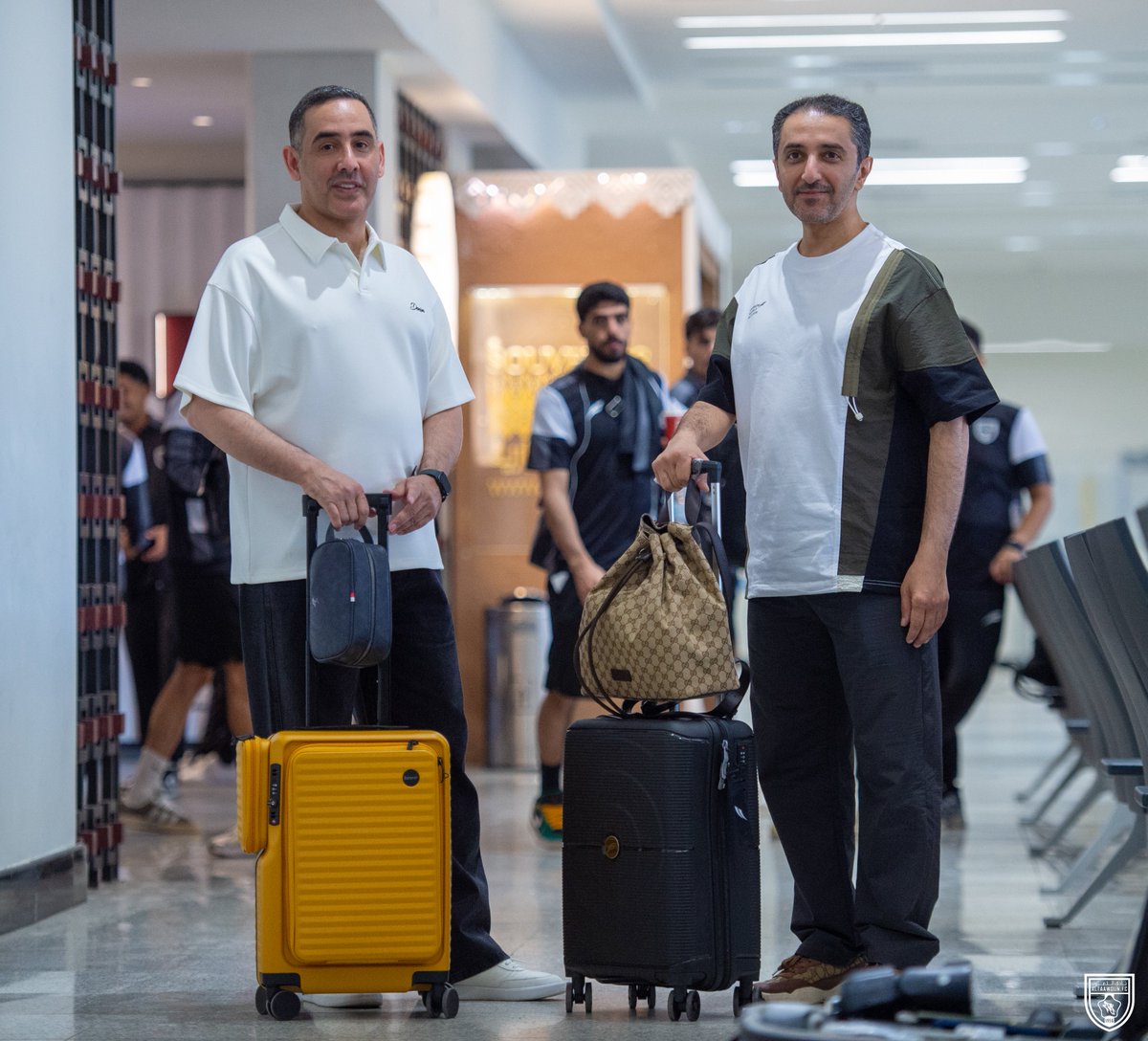 AltaawounFC's tweet photo. 📸| من مطار الأمير نايف بن عبدالعزيز الدولي 🛫
استعدادًا للمغادرة للمعسكر الخارجي 🔝

#التعاون_في_هولندا 🇳🇱 https://t.co/KTRR4vqsjQ