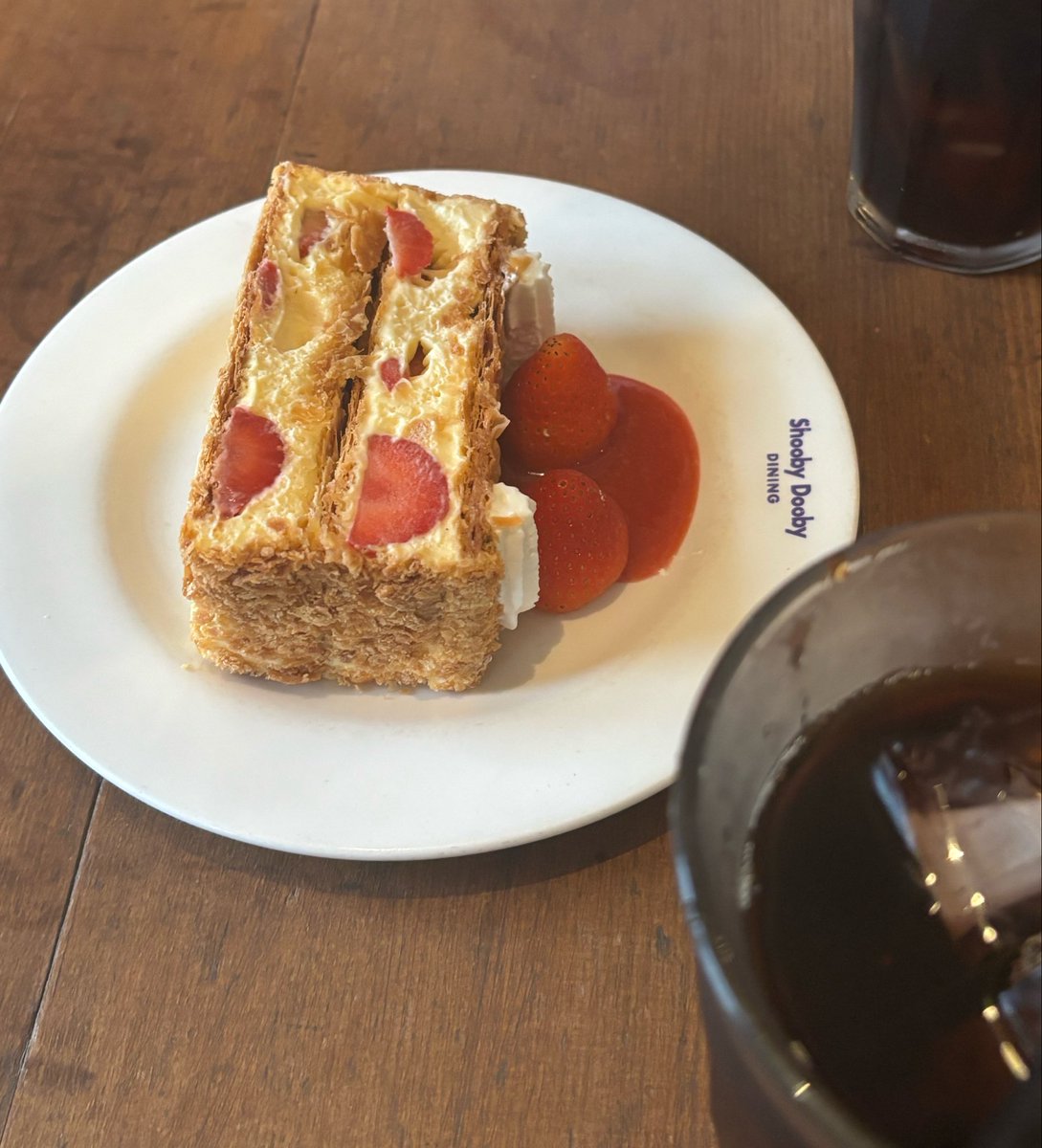 shiosrtm's tweet photo. オムとケーキ https://t.co/qaIIn9URKs