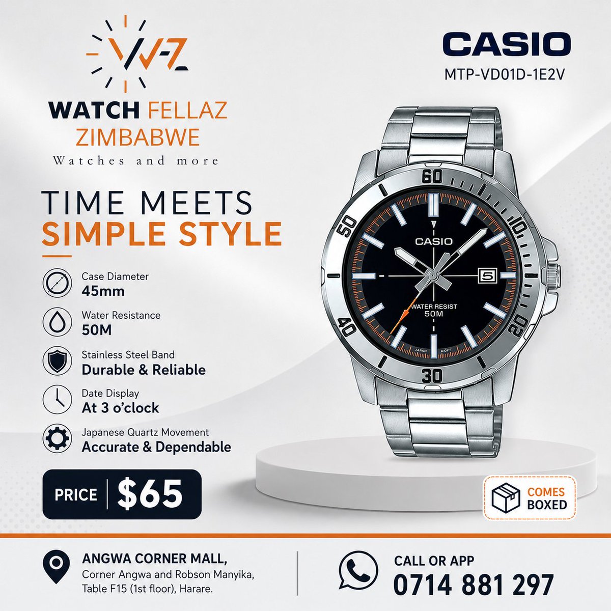watchfellaz's tweet photo. @redmarketsunday Hi guys. We are your trusted supplier of genuine watches, watch accessories such as batteries, belts/ straps and more

We also sell boxed genuine leather wallets and more

Call or app: 0714881297

Location: Angwa Corner Mall, Corner Angwa and Robson Manyika, Table F15 (1st floor) https://t.co/OFFv27j8K6