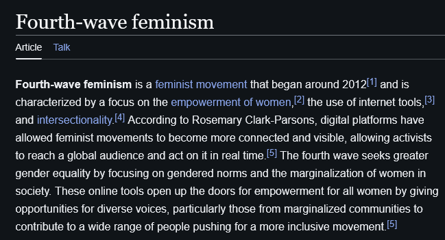 killwastaken's tweet photo. @Yjinbei @ZzRafayel @adrift_mp3 today's feminism IS fourth wave feminism..? well well well look who's larping https://t.co/1Lu9RvUECb