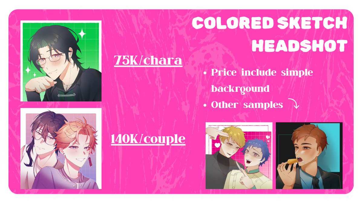 miieeeayam's tweet photo. (Please help RT 🥹🫶)
URGENT COMMS ❗️

Haloo aku lagi kekurangan uang untuk membayar keperluan tugas2ku, jadi bisa dikatakan ini urgent comms. 
Aku mau buka 3 slot untuk colored sketch dan 2 slot untuk ych photostrip. DM me if interested (@ dulu atau reply sblm dm) 🙆‍♀️🩷 https://t.co/67usozyMFq
