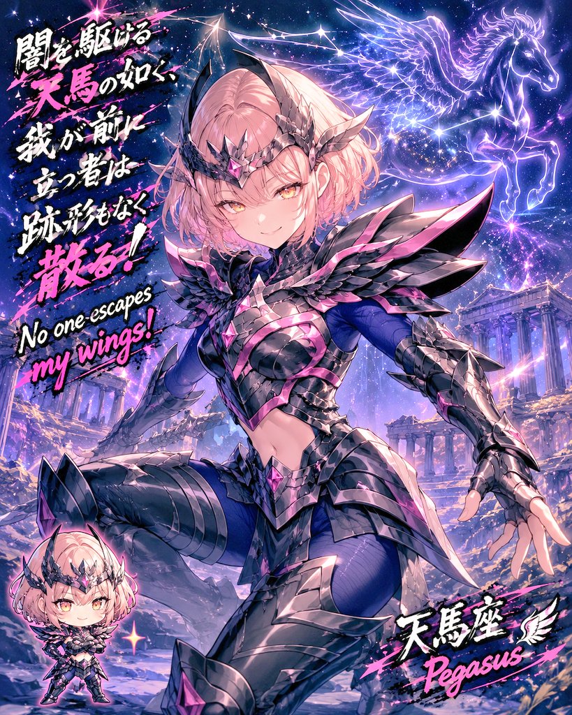 星座 #暗黒聖闘士 私の大好きな聖闘士星矢の初期の敵である暗黒聖闘士