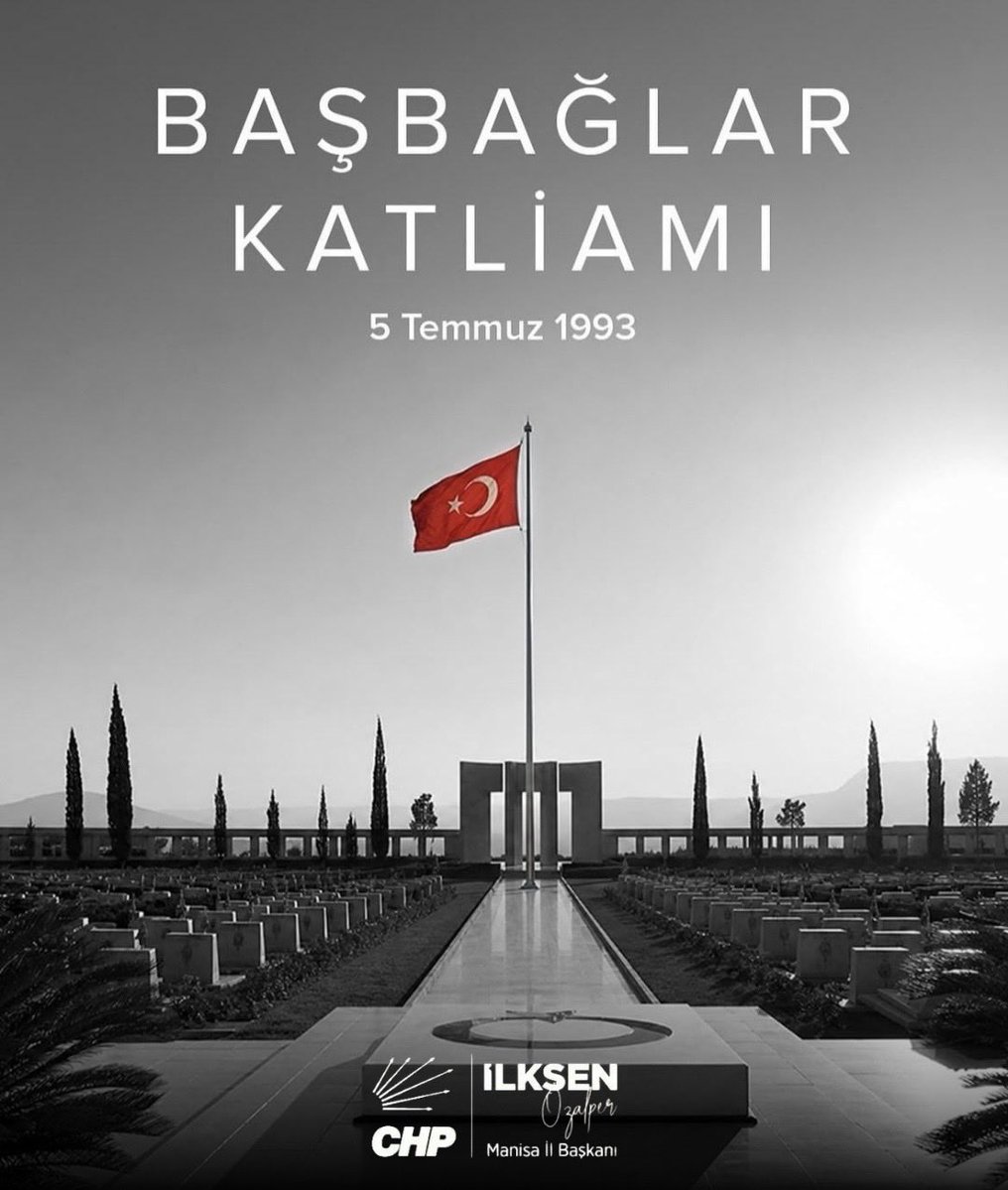 ilksenuludag's tweet photo. 5 Temmuz 1993’te #BaşbağlarKatliamı’nda yaşamını yitiren 33 yurttaşımızı saygı ve rahmetle anıyorum.

Acının dili, kimliği olmaz. Bu topraklarda bir daha hiçbir canın nefretin ve şiddetin hedefi olmadığı, adaletin ve barışın egemen olduğu bir Türkiye için mücadelemizi sürdüreceğiz.